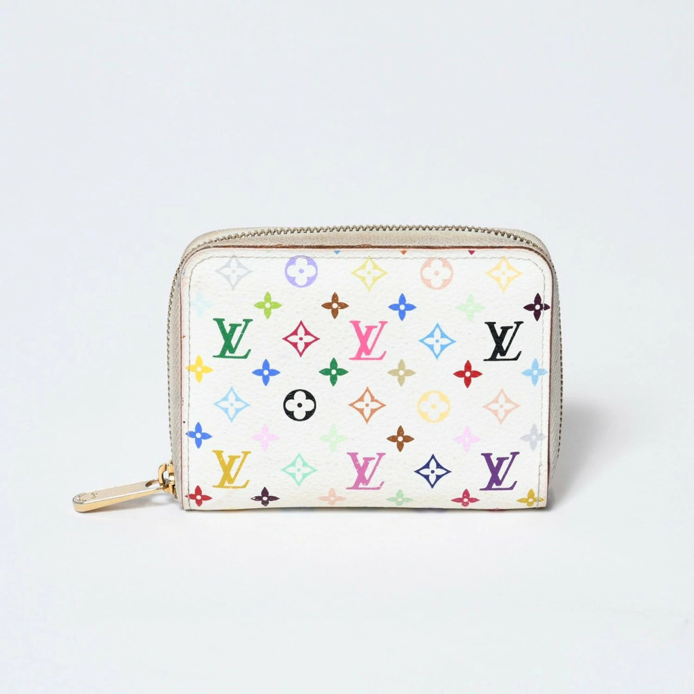LOUIS VUITTON Zippy Wallet Coin Case Monogram Multicolor Takashi Murakami